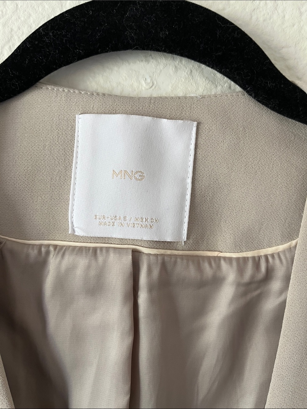 Mango Taupe Open-Front Blazer - Picture 2 of 4